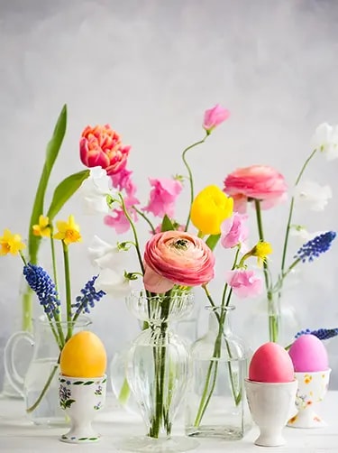 tips voor bloemschikken pasen