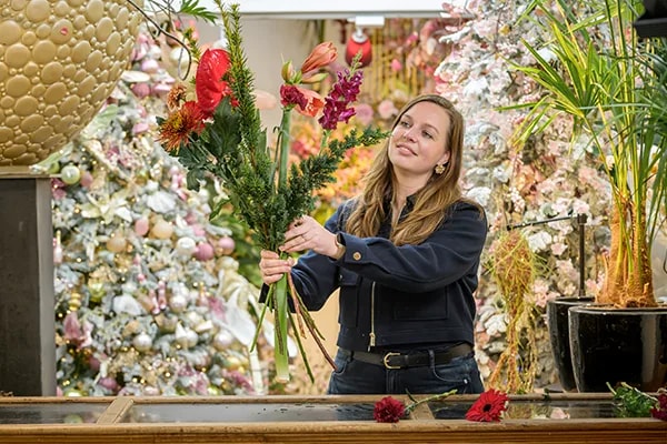 maandboeket december door franka