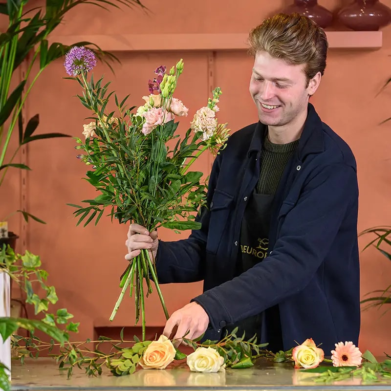 rik aan het werk