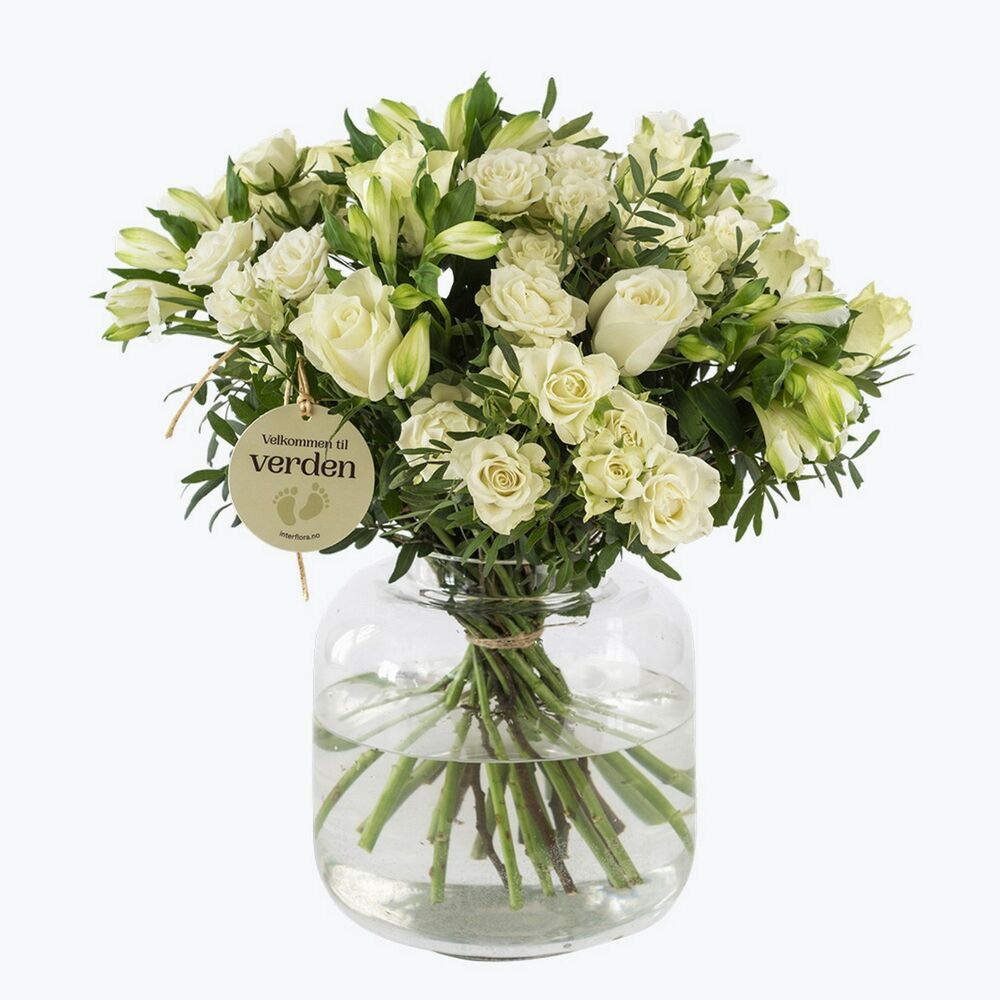 Classic Newborn Prince Bouquet w babybirth tag 242677