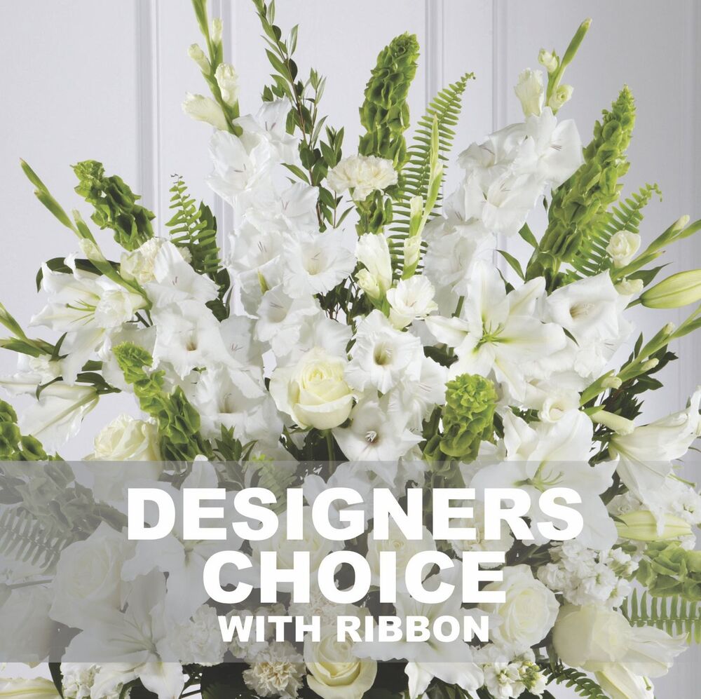 Funeral Sympathy Bouquet with ribbon