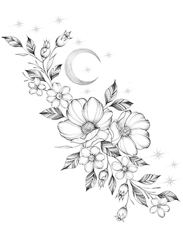 Grote-bloem-tatoeage-sleeve