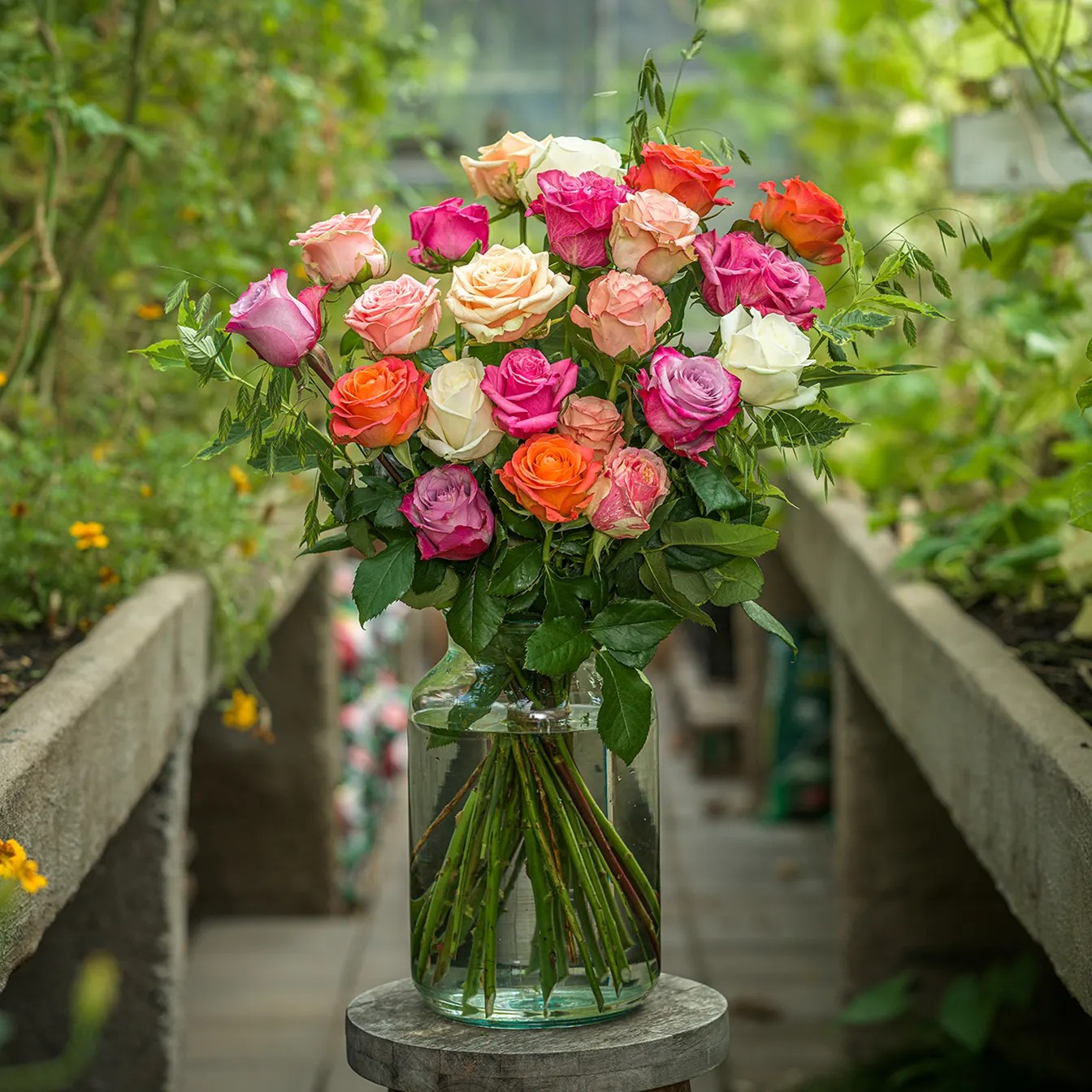 groen gekeurd selectie boeket rozen