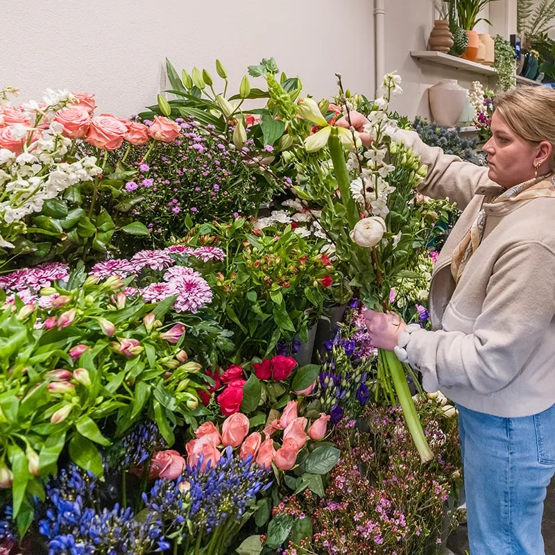 boeketten binden sjerp