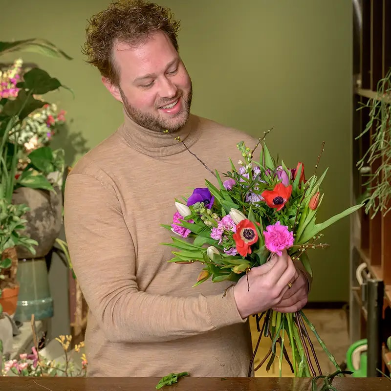 duurzaam groen gekeurd boeket voorjaar