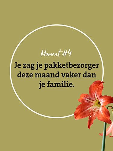 Bedankje-pakketbezorger
