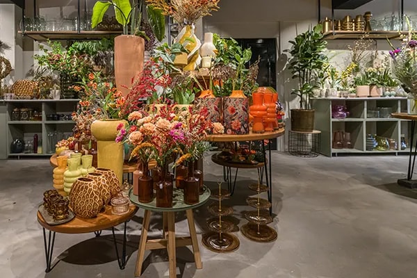bloemenpresentatie de pronkkamer