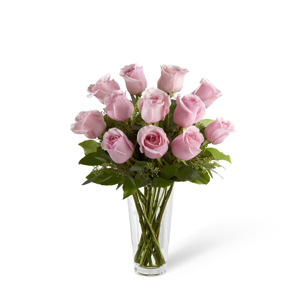 The Long Stem Pink Rose Bouquet