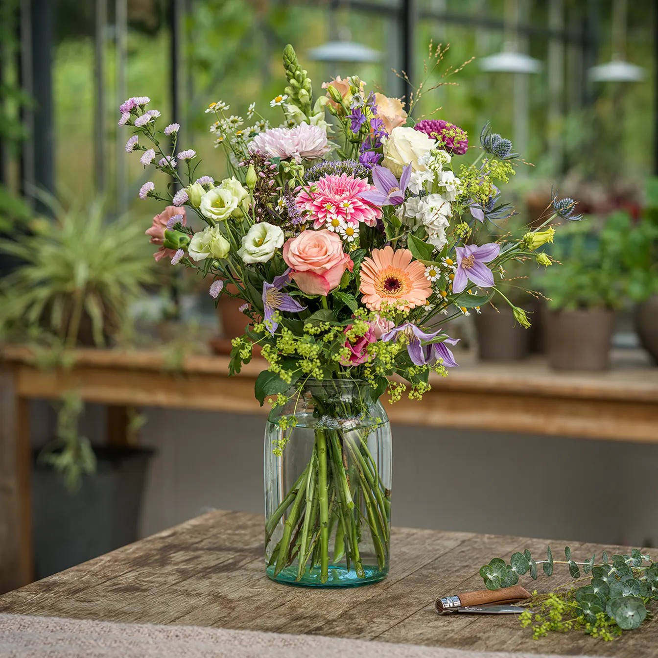 groen gekeurd selectie boeket pastel