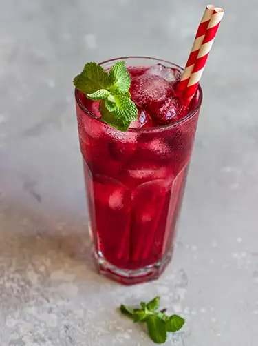 hibiscus drankje thee ijsthee