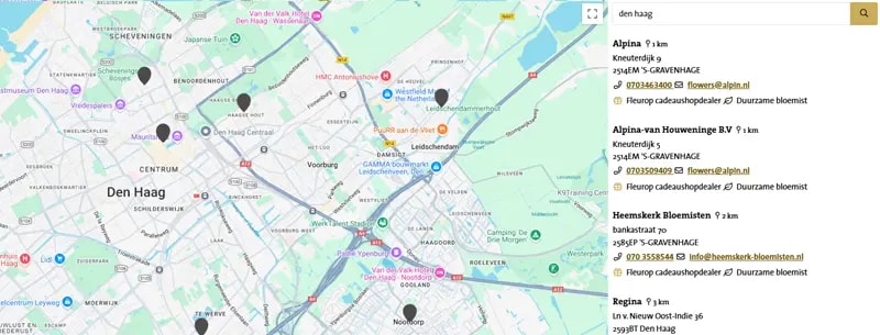 bloemisten den haag